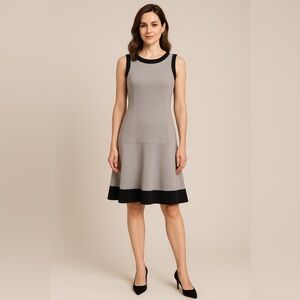 Sara Campbell Fit & Flare Sleeveless Dress – Size 4 – Made in USA